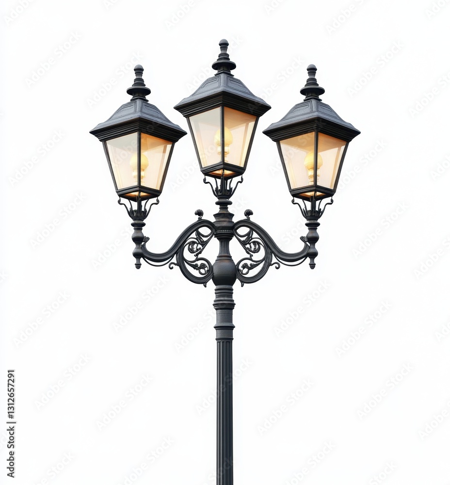Antique Ornate Street Lamp Post
