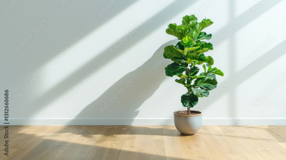 Fototapeta premium Fiddle Leaf Fig in Sunlight