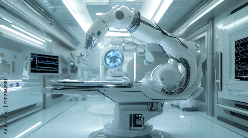 Futuristic Robotic Surgery Room: A Glimpse into Advanced Medical Technology Futuristic Robotic Surgery Room: A Glimpse into Advanced Medical Technology