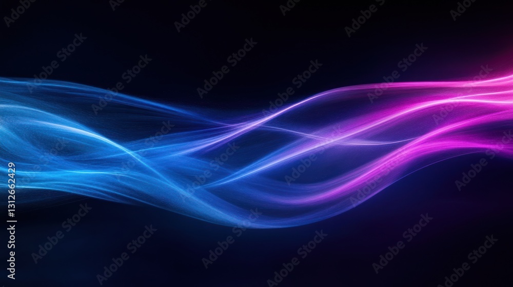 Abstract Flowing Neon Waves: A Symphony of Blue and Pink Hues Abstract Flowing Neon Waves: A Symphony of Blue and Pink Hues