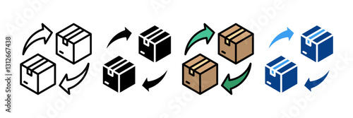 Product Replacement Icon Set Multiple Style Collection