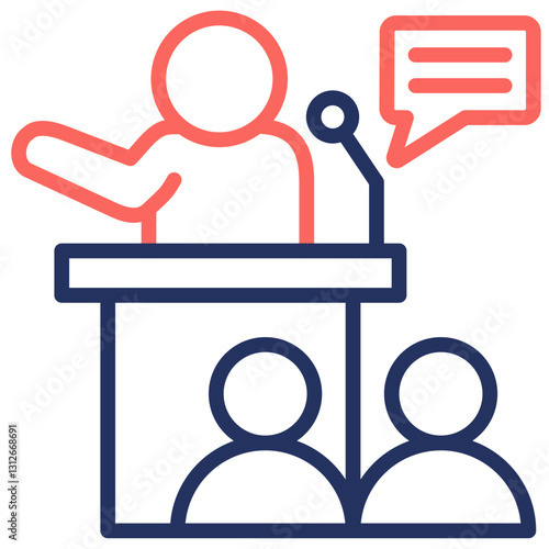 Public Speaking Icon