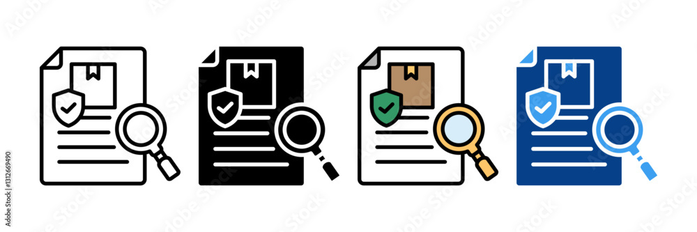 Quality Assurance Icon Set Multiple Style Collection Quality Assurance Icon Set Multiple Style Collection
