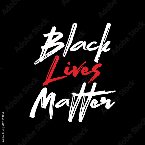 Black lives matter concept poster design template vector.