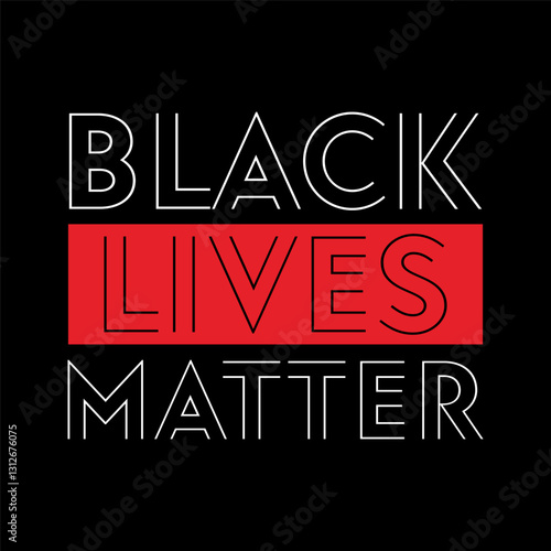 Black lives matter concept poster design template vector.
