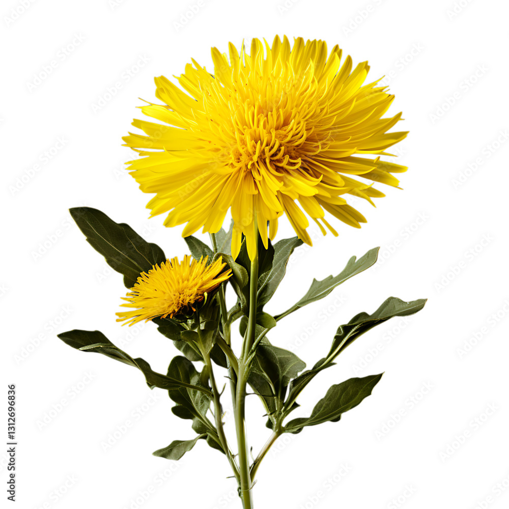 Beautiful Dandelion Plant PNG Cutout with Transparent Backdrop – Perfect for Graphic Design and Botanical Illustrations
