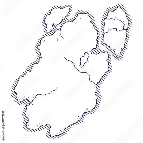 Map of a fictional island group