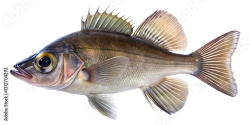 blackcap basslet fish isolated on white background photo