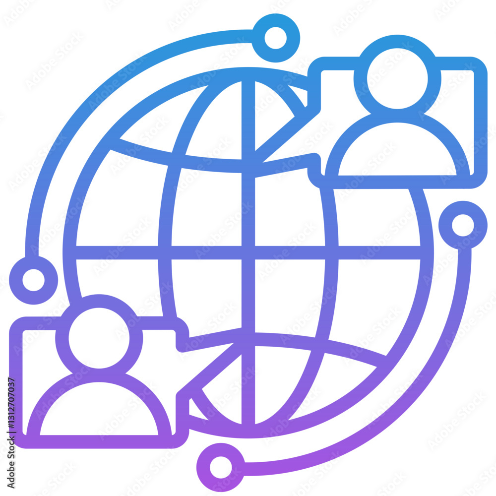 Global Communication Icon Global Communication Icon