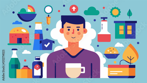 The workshop also touches on the concept of minimalism promoting the idea of owning and consuming only what is truly necessary and brings value to ones life.. Vector illustration