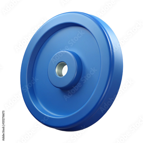 3D Weight Plate Gym Equipment Illustration