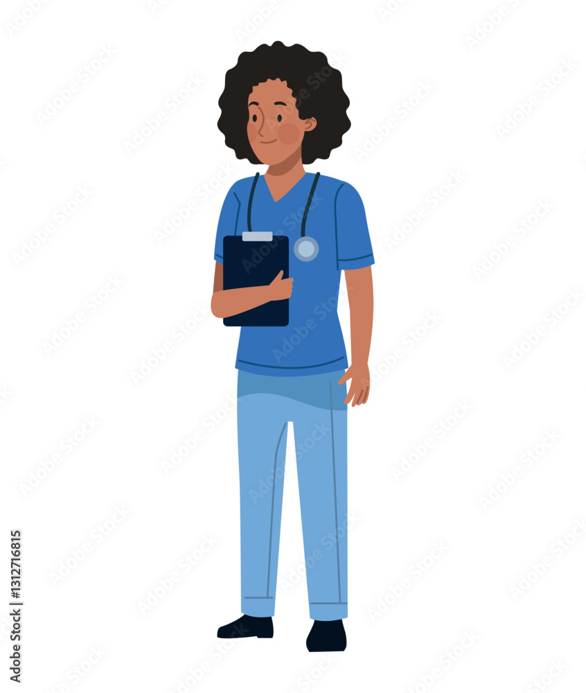 Nursing Student with Report Nursing Student with Report