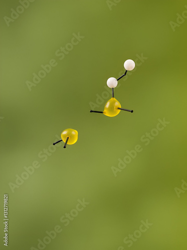 Wallpaper Mural Molecular structure of ascorbic acid (vitamin C) Torontodigital.ca