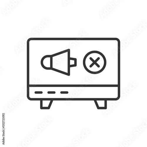 Television Volume Mute Icon