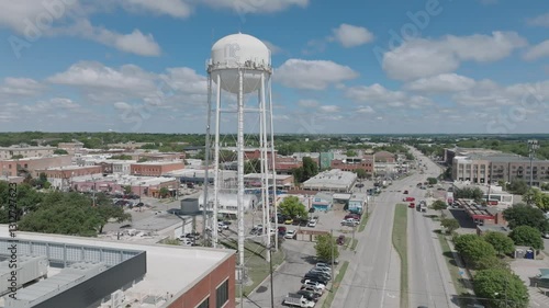 Water Tower Overlooking McKinney’s Historic Downtown Square