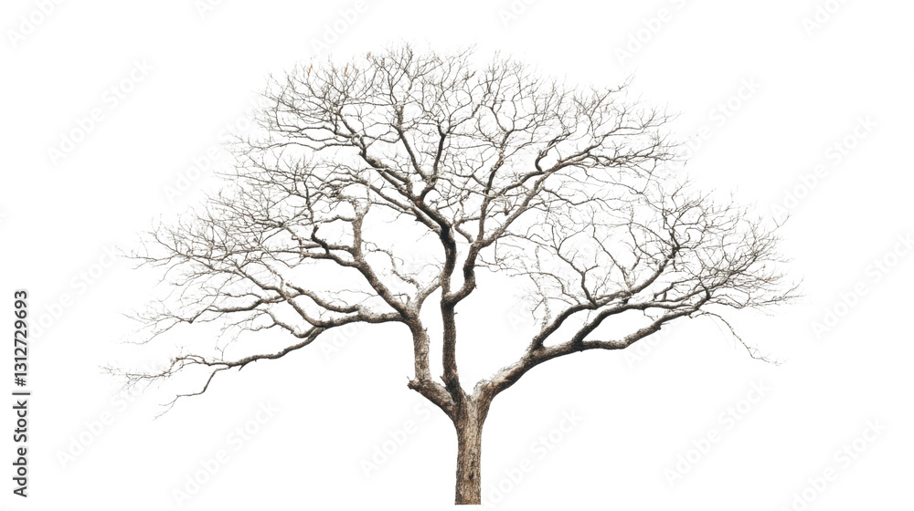 Leafless tree standing with transparent background, perfect for photo editing Leafless tree standing with transparent background, perfect for photo editing
