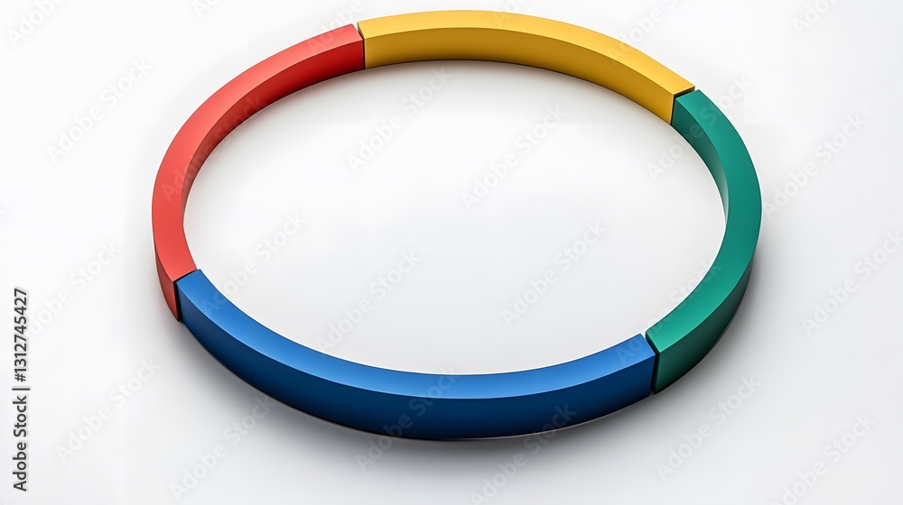 Abstract Colorful Circular Segments Design Element Abstract Colorful Circular Segments Design Element