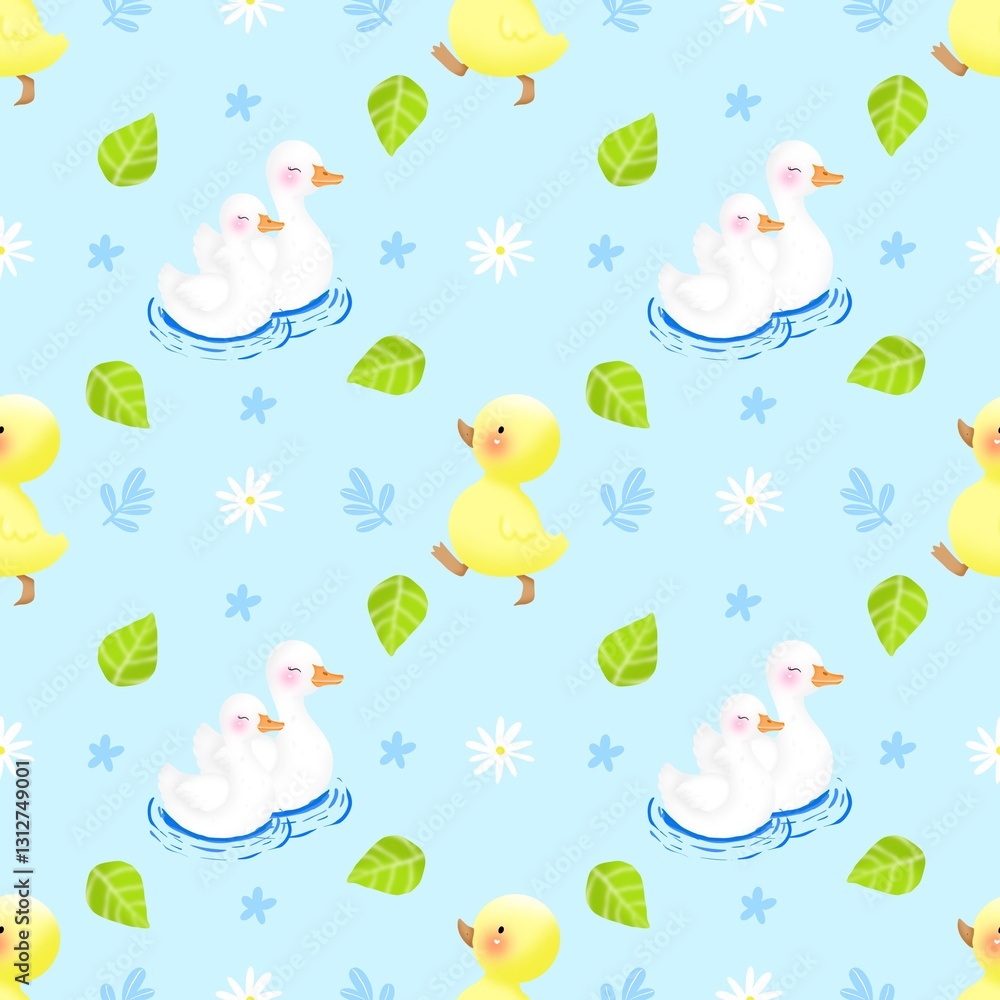 Cute Goose Seamless Cute Goose Seamless