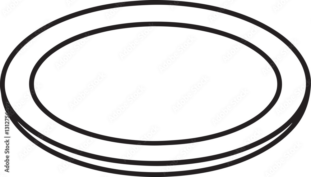 plate line art, black outline, vector and illustration, coloring book page line art drawing plate line art, black outline, vector and illustration, coloring book page line art drawing