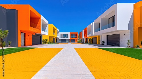 Vibrant Modern Homes: A Colorful Architectural Design
