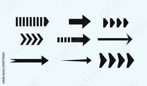 Arrow sign vector set design