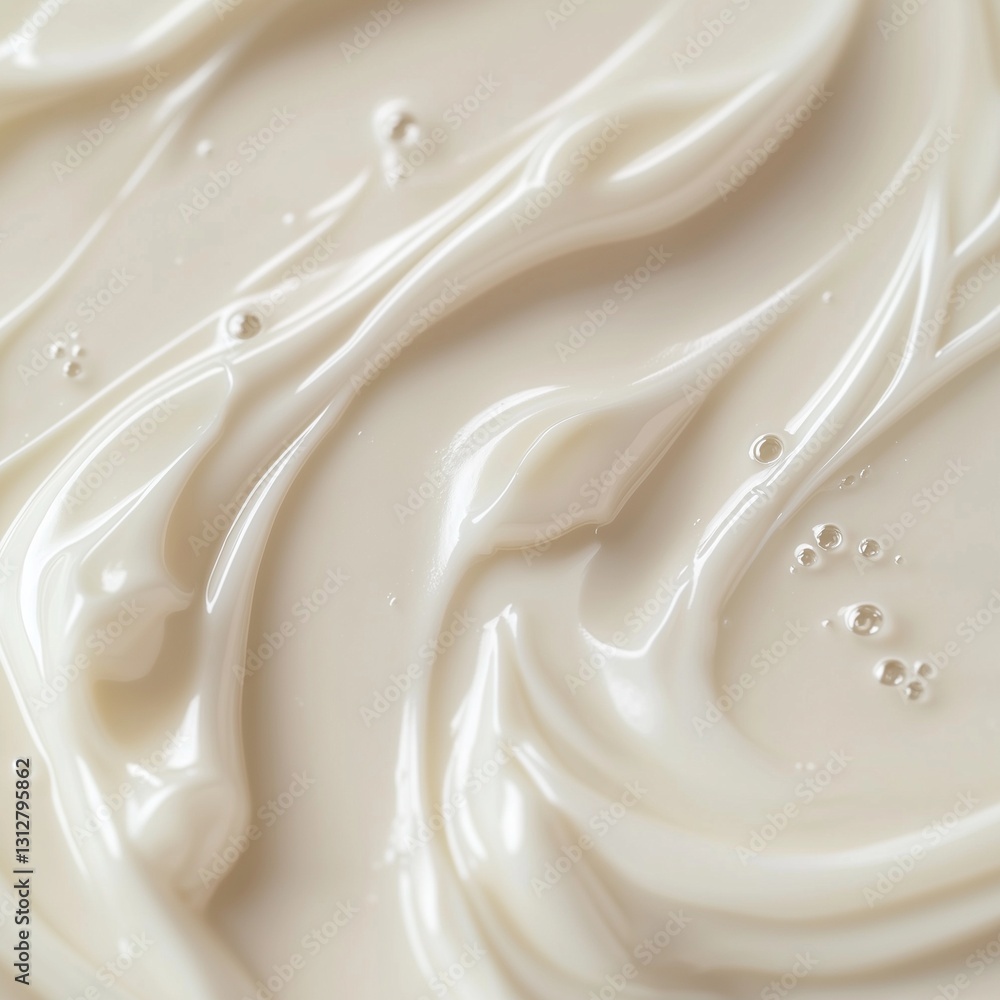 A creamy, smooth surface with flowing textures and soft curves. Subtle highlights and tiny bubbles add depth. Neutral, warm tones create a soothing visual effect A creamy, smooth surface with flowing textures and soft curves. Subtle highlights and tiny bubbles add depth. Neutral, warm tones create a soothing visual effect