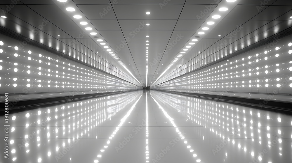 Obraz premium Bright Future: Illuminated Tunnel Vision.