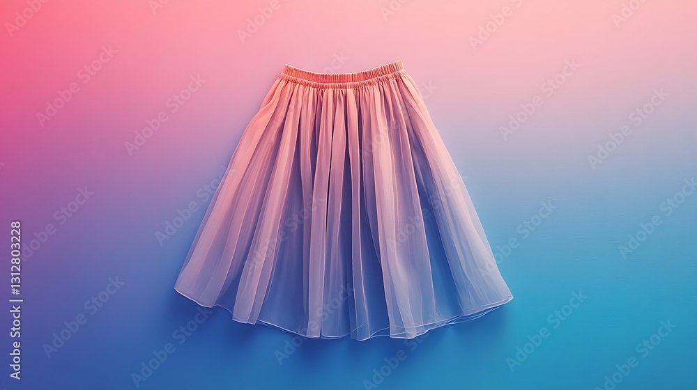A trendy skirt on a vibrant background, perfect for banner text. Clothes A trendy skirt on a vibrant background, perfect for banner text. Clothes