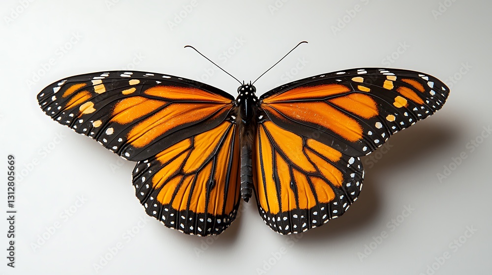 Fototapeta premium Magnificent Monarch Butterfly: A Close-Up View
