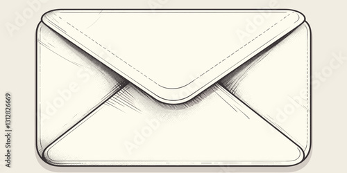 Linear flat icons set of envelopes and mail symbols in vector style.