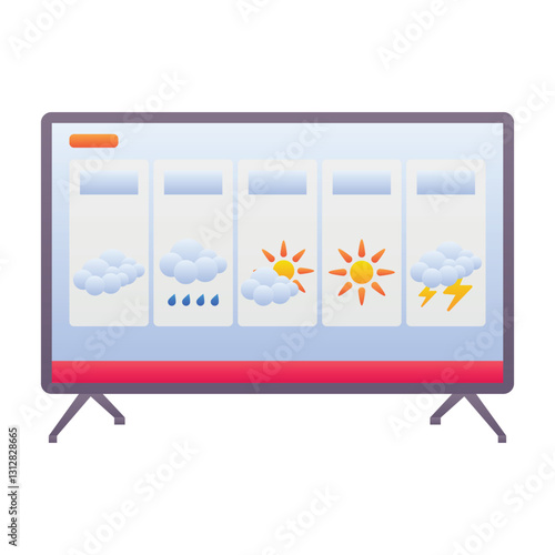 Gradient color illustration for Weather forecast