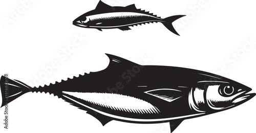 Mackerel Fish Illustration: Vector Art for Design