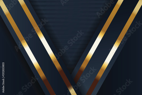 Wallpaper Mural Abstract gold lines dark background design Torontodigital.ca