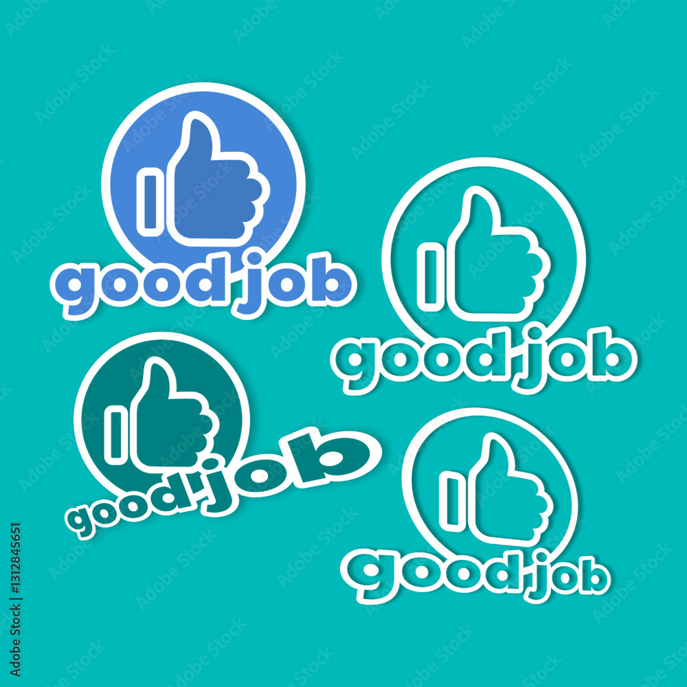 Fototapeta premium good job icon set