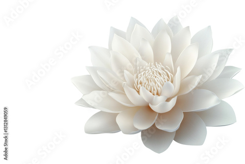 Wallpaper Mural Beautiful white lotus flower blooming gracefully in a serene setting Torontodigital.ca