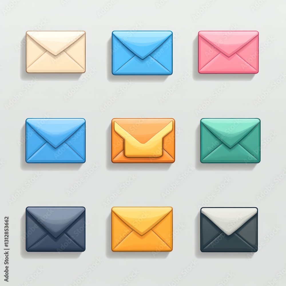 Colorful Email Envelopes (1) Colorful Email Envelopes (1)