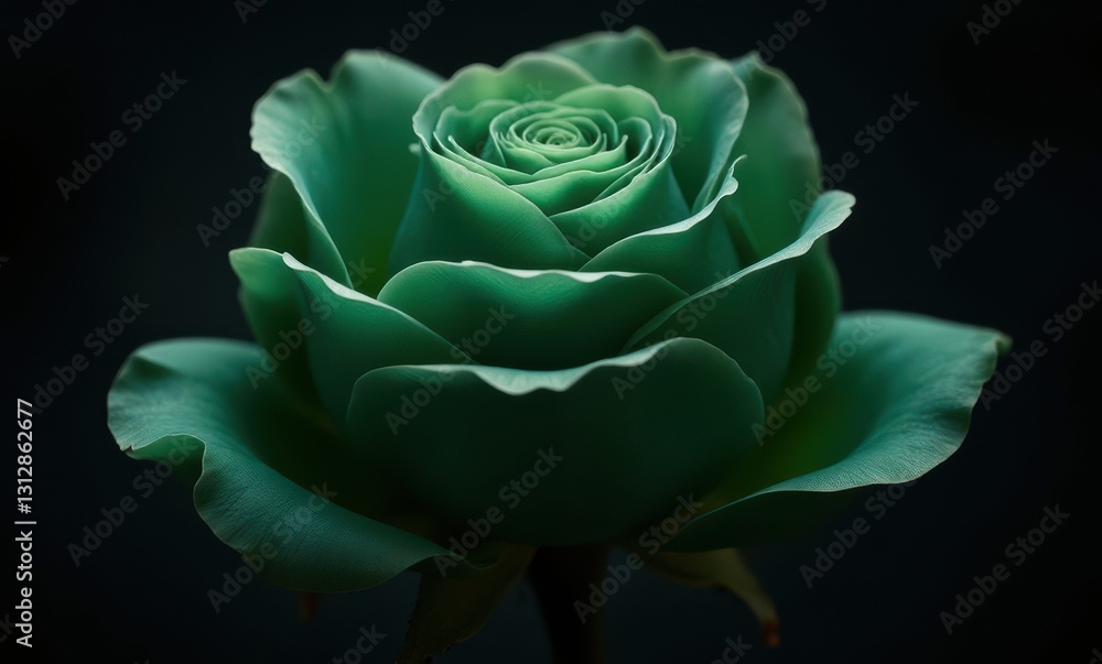 Elegant green rose in dark background Elegant green rose in dark background