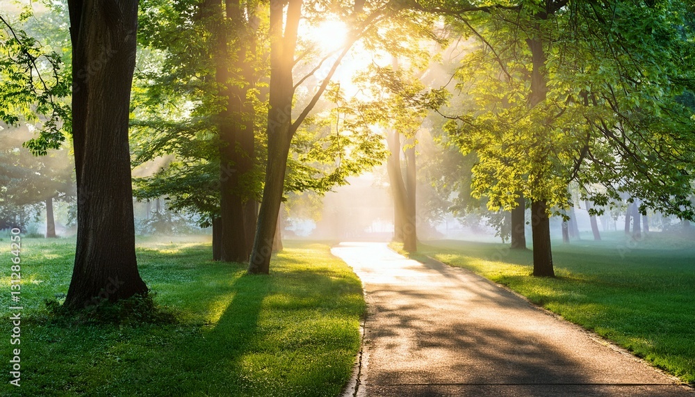 Fototapeta premium morning in the park