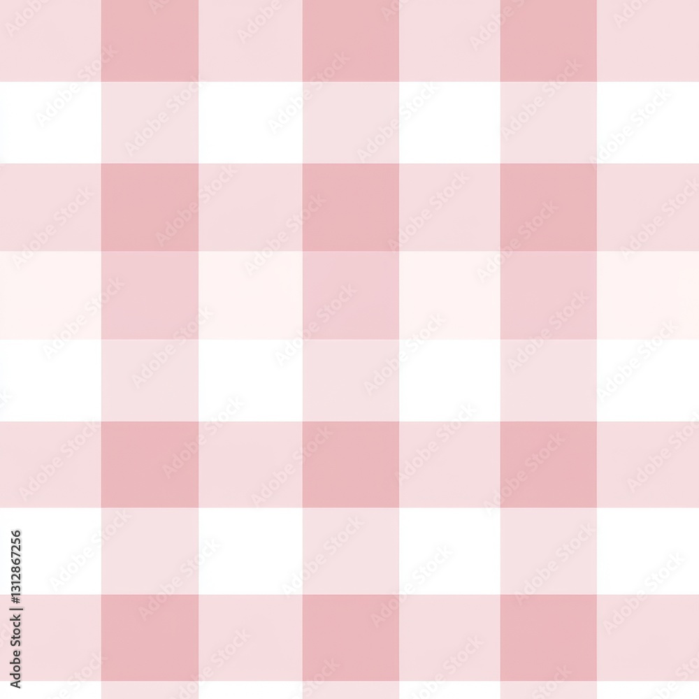 Feminine checkered seamless pattern with light pink and white colors Feminine checkered seamless pattern with light pink and white colors