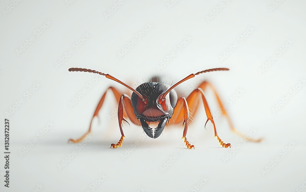Macro Photography of a Red Ant Macro Photography of a Red Ant