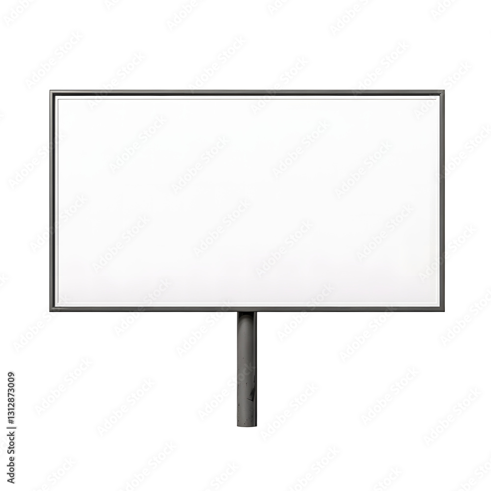 Blank billboard mockup isolated on transparent background Blank billboard mockup isolated on transparent background