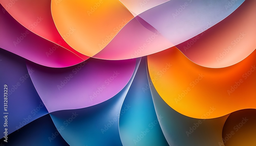 Overlapping Layers of Colorful Swirls Creating an Abstract Composition Overlapping Layers of Colorful Swirls Creating an Abstract Composition