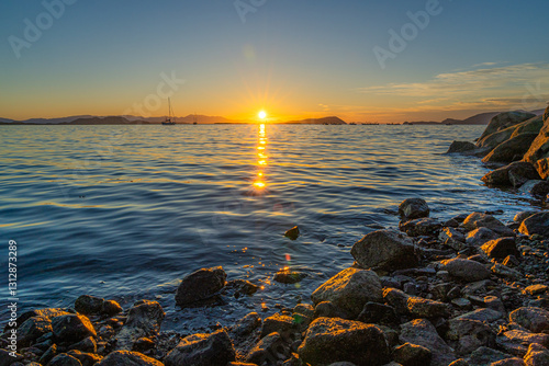 Paisaje de Bahía de Los Angeles Baja California México