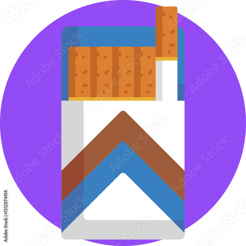 A pack of cigarettes with a visible logo, symbolizing urban lifestyle and street culture.