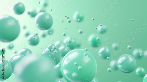 Explore the unseen world of microorganisms with this stunning 3D illustration showcasing organic cells in detail.