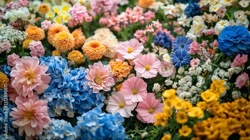 Vibrant Colorful Flowers Blooming Garden Photography Spring Summer Nature