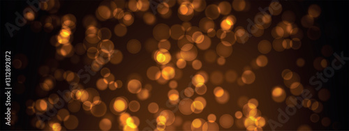Abstract color shining bokeh isolated on transparent background. Lights and sparks glitter glowing effect. Lens flare Christmas or New Year holiday card.