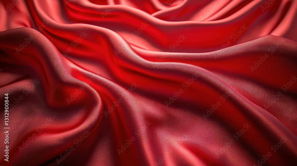 Obraz premium Nice maroon silk satin curtains create a sexy flowing drapery decoration, offering a luxurious reward for any occasion with their elegant and sophisticated appeal.