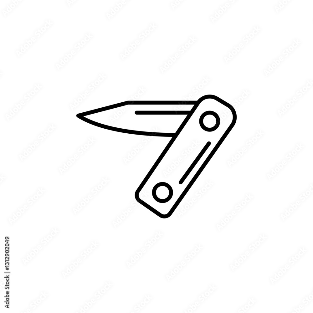 Utility Knife line icon Utility Knife line icon