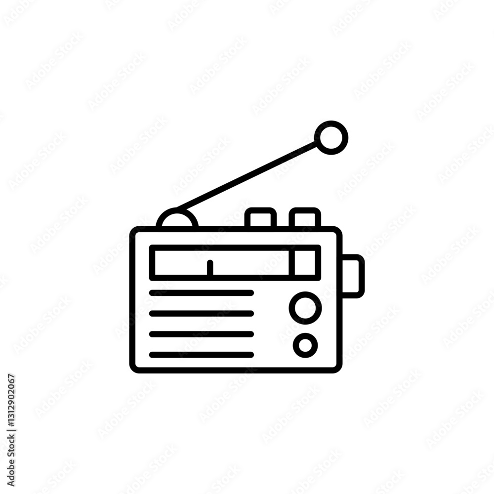 Radio line icon Radio line icon